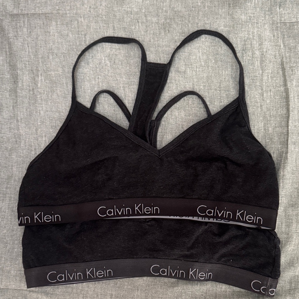 Calvin Klein Black Strappy Bralette
